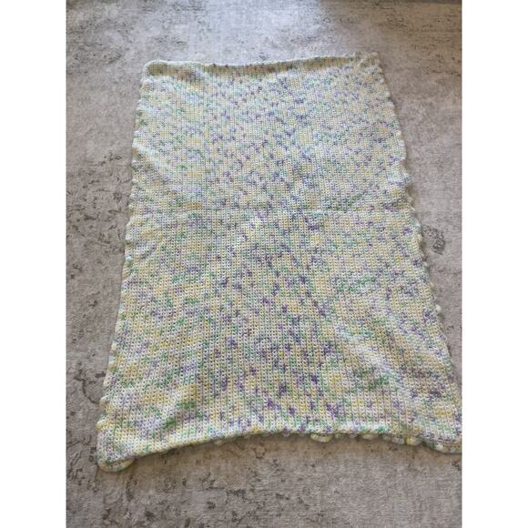 Handmade Knit Elephant Baby Blanket 27”x40” Beautiful Quality - Picture 5 of 5